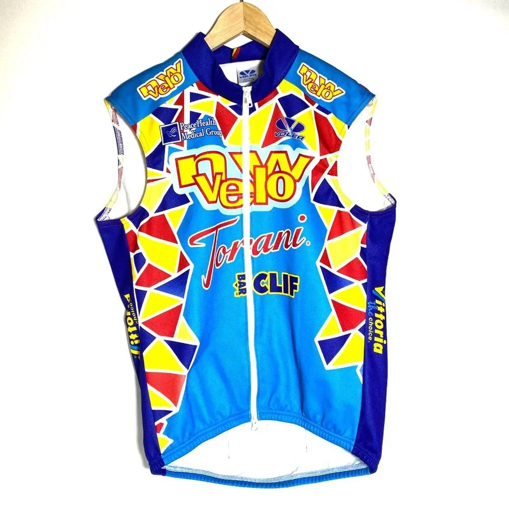 4/$25‎ Voler USA Windtex Cycling Team Vest Jersey Jacket Full Zipper Size Large - Picture 2 of 14